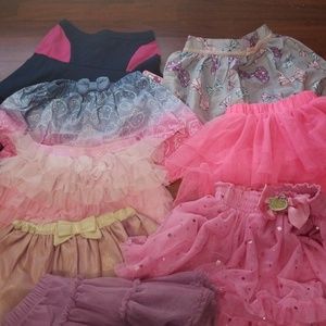 Bundle of little girl skirts